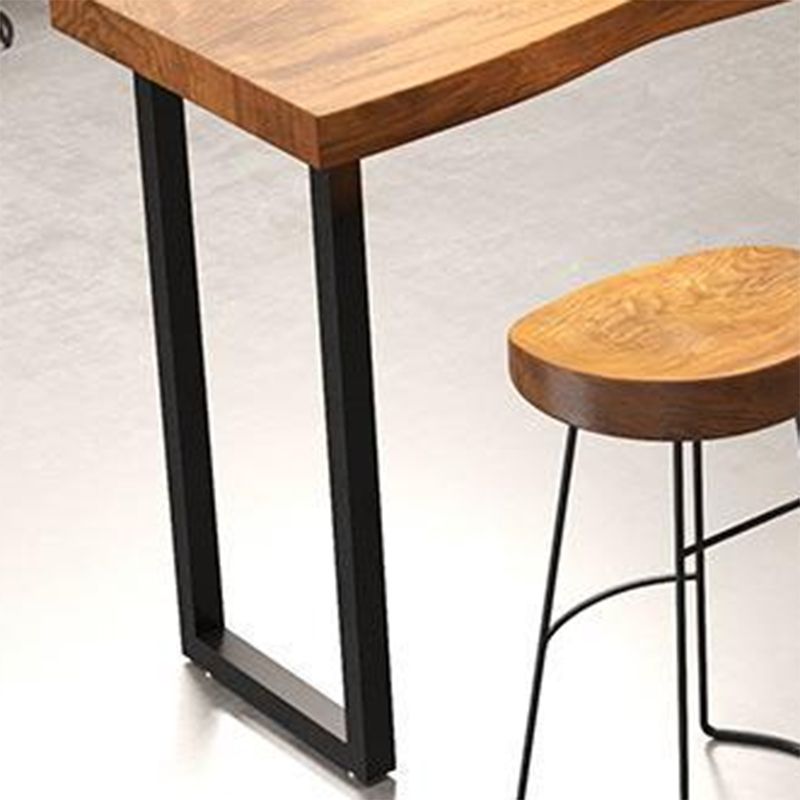 Modern Solid Wood Bar Table Rectangle Bar Table for Breakroom Use Clearhalo 'Bar Furniture' 'Bar Tables' 'bar_tables' 'furn' 'furn_bar_tables' 'Furniture' 'Kitchen & Dining Furniture' 1200x1200_dbf629b7-4b09-493b-980e-da66632dc0e0