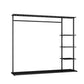 Hall Contemporary Stand Metal Nessun scaffalatura angosciante includeva un cappotto indipendente