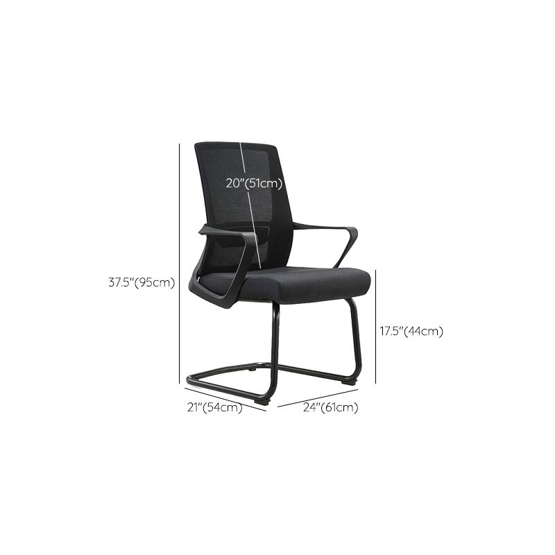Contemporary Breathable AirGrid Desk Chair Microfiber Conference Arm Chair Clearhalo 'furn' 'furn_office_chair' 'Furniture' 'Office Chairs' 'Office Furniture' 'office_chair' 1200x1200_dbf74190-b0b2-4f66-bbb5-d656294a424b