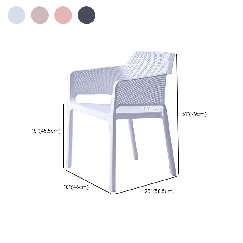 Chaise de restauration de cuisine contemporaine fauteuil en plastique