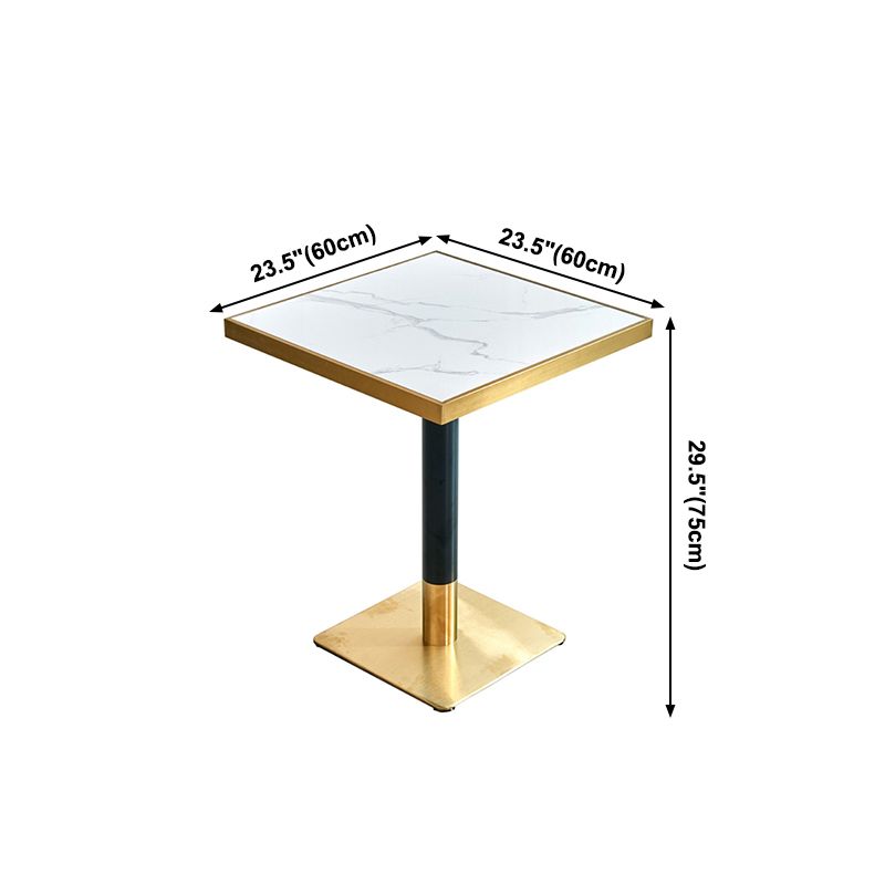 23.6-inch Traditional Luxury Table Dining Metal Pedestal Table Clearhalo ' dining_table' 'Dining Tables & Seating' 'Dining Tables' 'furn' 'furn_dining_table' 'Furniture' 'furniture_dining_table' 'Kitchen & Dining Furniture' 'kitchen&dining_furn' 'kitchen' 'kitchen_dining_table' 1200x1200_dbf7afe8-0286-4e38-a265-94bf30ba278c