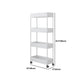 Modern Plastic Bookcase, White, Bookshelf for Any Room, 16" L