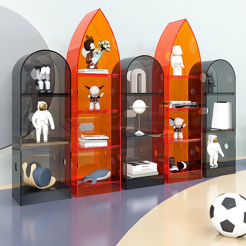 Bibliothèque acrylique de bibliothèque standard à dos fermé moderne pour salle d'étude