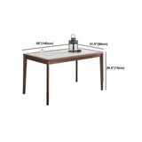 Juego de comedor rectangular de estilo diseñador 1/2/4/5 Piezas Top de piedra sinterizada Juego de mesa de comedor