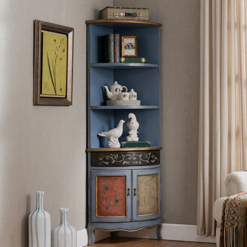 Mid-Century Modern Cabinet with Drawers and Doors in Distressed Wood Clearhalo 'Cabinets & Chests' 'cabinets_chests' 'furn' 'furn_cabinets_chests' 'Furniture' 'Living Room Furniture' 1200x1200_dbfe47c1-6e3e-4737-98c8-400f28f6221a