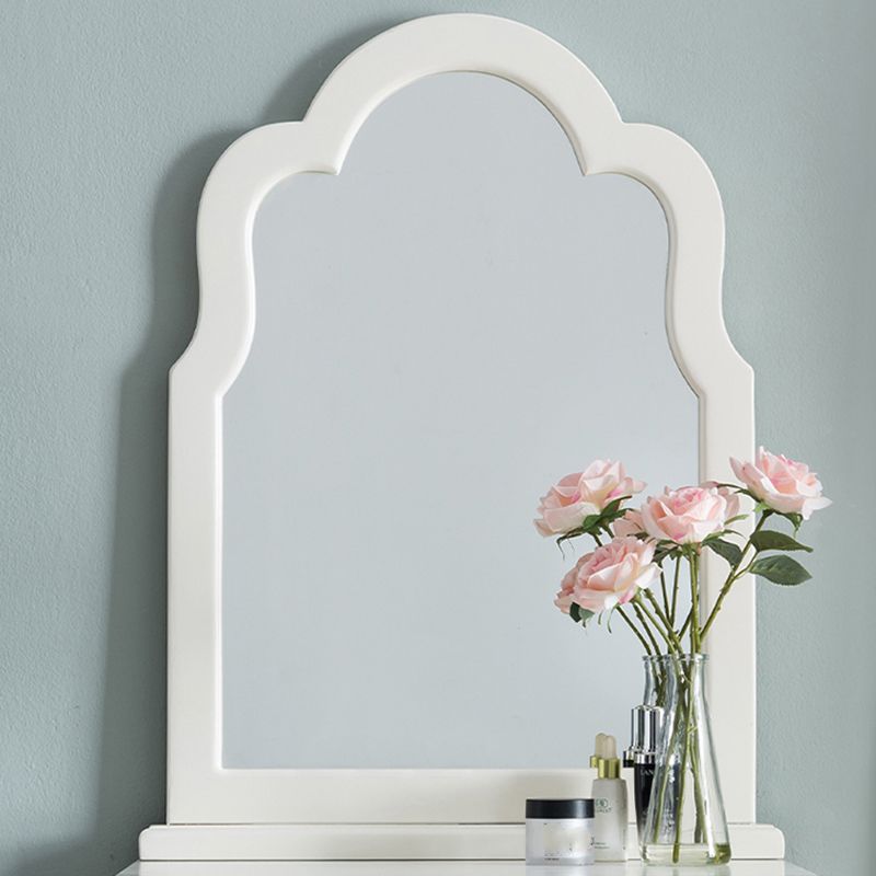 Rubberwood Bedroom Contemporary Storage Box 1 Drawers Vanity Desk