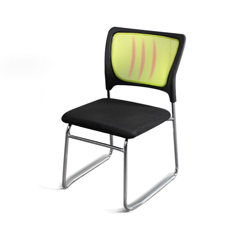 Modern Green Metal Desk Chair with Mid Back Home Office Chair Clearhalo 'furn' 'furn_office_chair' 'Furniture' 'furniture_office_chair' 'Office Chairs' 'Office Furniture' 'office_chair' 1200x1200_dbff23fa-95cc-47b2-99c6-ef4b7f8521fd