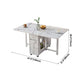 Modern White Dining Table Sintered Stone Drop-Leaf Dining Table for Home Use Clearhalo ' dining_table' 'Dining Tables & Seating' 'Dining Tables' 'furn' 'furn_dining_table' 'Furniture' 'furniture_dining_table' 'Kitchen & Dining Furniture' 'kitchen&dining_furn' 'kitchen' 'kitchen_dining_table' 1200x1200_dbff332d-2512-47a9-bbee-14444cda79d4