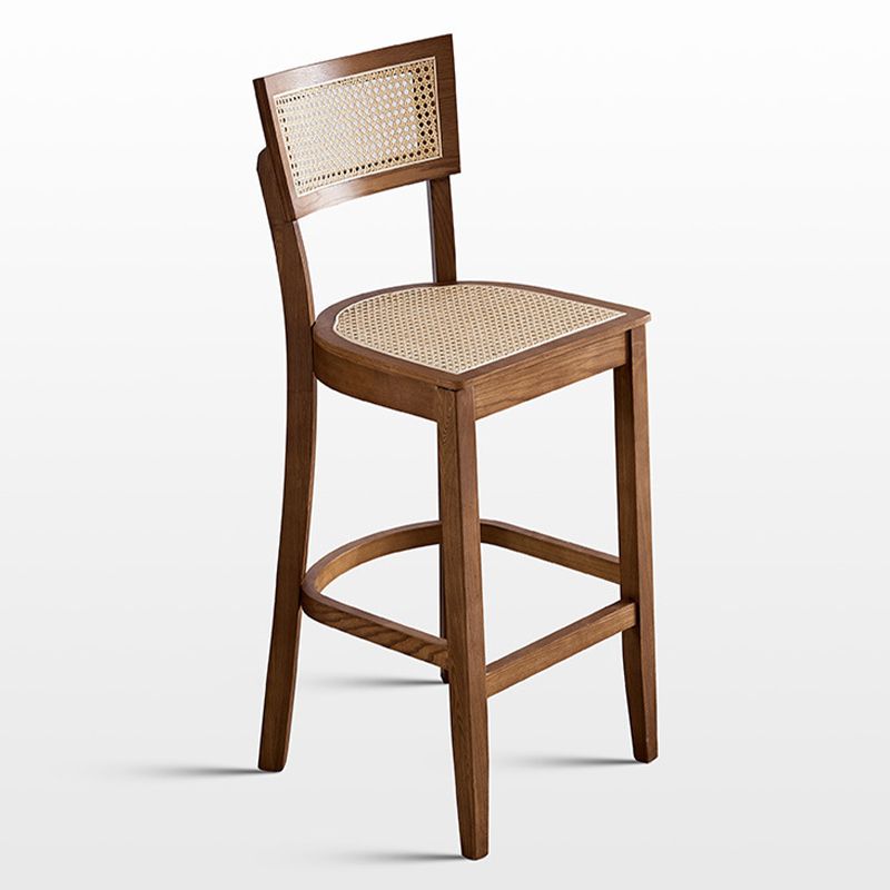 Contemporary Solid Wood Frame Stool Low Back Armless Bar Stool Clearhalo 'Bar Furniture' 'Bar Stools' 'bar_stools' 'furn' 'furn_bar_stools' 'Furniture' 'Kitchen & Dining Furniture' 1200x1200_dc001ed9-19d6-457f-98ca-a843747ffa4f