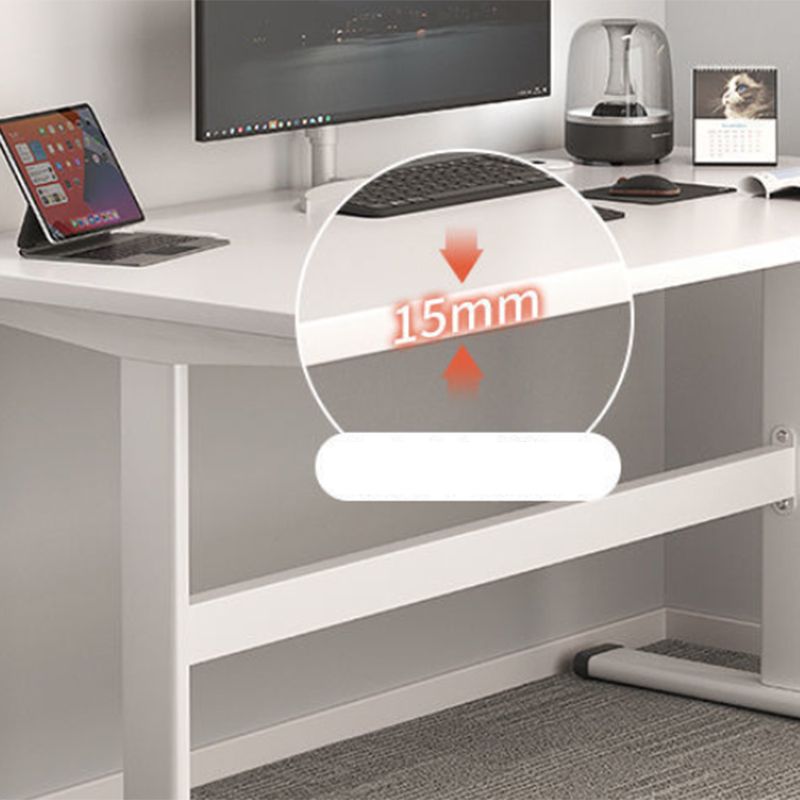 Bureau d'écriture en bois de style industriel 29.13 pouces de haut bureau avec des jambes en métal