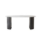 Modern Oval Dining Table White Sintered Stone Dining Table with Double Pedestal Base for Home Clearhalo ' dining_table' 'Dining Tables & Seating' 'Dining Tables' 'furn' 'furn_dining_table' 'Furniture' 'furniture_dining_table' 'Kitchen & Dining Furniture' 'kitchen&dining_furn' 'kitchen' 'kitchen_dining_table' 1200x1200_dc029439-6198-4c35-b525-fde00a3ab6c2