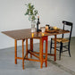 Eettafel met neerklapbaar blad Massief houten eettafel voor eetkamer