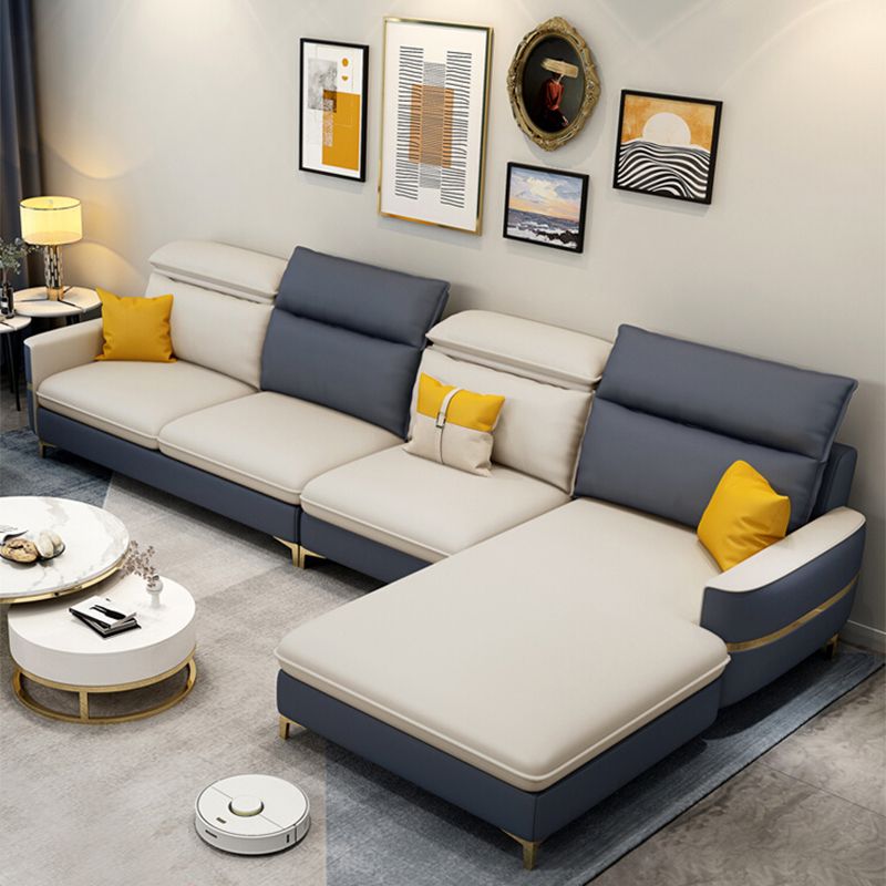 MODERNE 33.46 "H faux cuir carré canapé de bras et chaise pour le salon