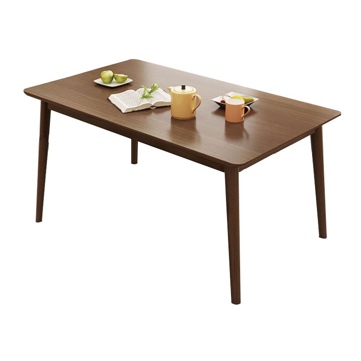 Industrial Rubber Wood Dining Table Rectangle Kitchen Table with 4 Legs Clearhalo ' dining_table' 'Dining Tables & Seating' 'Dining Tables' 'furn' 'furn_dining_table' 'Furniture' 'furniture_dining_table' 'Kitchen & Dining Furniture' 'kitchen&dining_furn' 'kitchen' 'kitchen_dining_table' 1200x1200_dc06d47f-df46-4404-b202-55f7ede84eeb