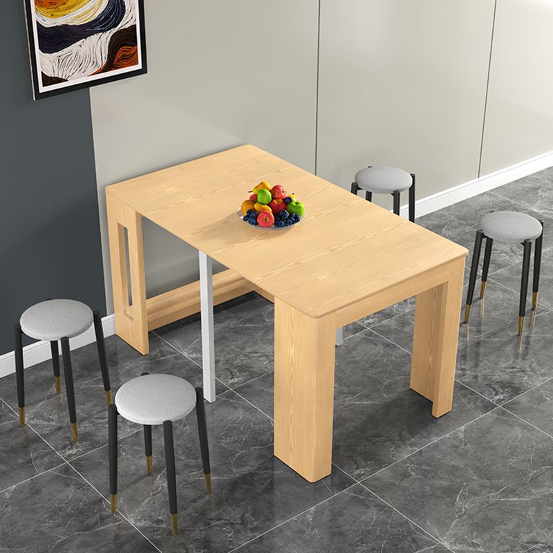 73'' Foldable Poplar Wood Table Extendable Rectangle Table with 5 Legs Clearhalo ' dining_table' 'Dining Tables & Seating' 'Dining Tables' 'furn' 'furn_dining_table' 'Furniture' 'furniture_dining_table' 'Kitchen & Dining Furniture' 'kitchen&dining_furn' 'kitchen' 'kitchen_dining_table' 1200x1200_dc085152-35d1-4183-87f2-e1749fcab9b3