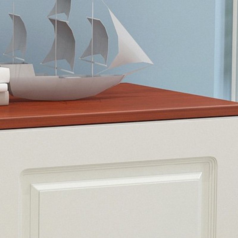 Modern White Accent Chest with Drawers 15.74" Wide Side Cabinet