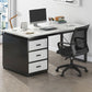 29.5 "H Glam Executive Desk rechthoekig schrijfbureau met laden