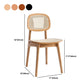 Rubber Wood Dining Chairs Scandinavian Open Back Dining Side Chair
