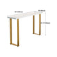 Glam Wood Counter Table with Rectangle Table Top Sled Table - 41.3" H Clearhalo 'Bar Furniture' 'Bar Tables' 'bar_tables' 'furn' 'furn_bar_tables' 'Furniture' 'furniture_bar_tables' 'Kitchen & Dining Furniture' 1200x1200_dc0d4e33-785d-439b-9bbc-434664f18ab1