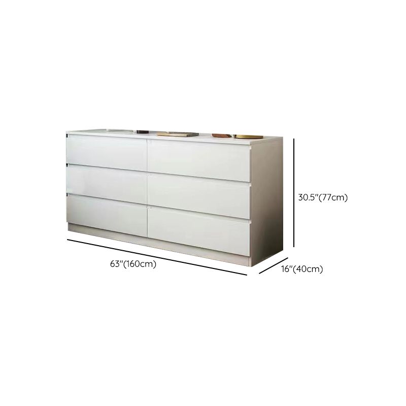 Cassettiera contemporanea doppia in legno per camera da letto