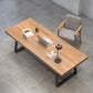 Rectangle Industrial Dining Table Wood Color Fixed Table with Pinewood Solid Wood Clearhalo ' dining_table' 'Dining Tables & Seating' 'Dining Tables' 'furn' 'furn_dining_table' 'Furniture' 'furniture_dining_table' 'Kitchen & Dining Furniture' 'kitchen&dining_furn' 'kitchen' 'kitchen_dining_table' 1200x1200_dc0ea394-950c-4a13-843d-a2973c53a8b5