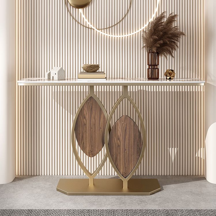 Tabella della console ardesia da 11,8 "W tavolo glam resistente ai graffi