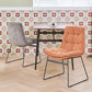 Industrial Dining Chairs Armless Chair with Metal Legs for Home