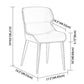Modern Style Polyurethane Dining Chair 17'' Wide Parsons Chair for Kitchen Clearhalo ' kitchen&dining_furn' 'Dining Chairs' 'Dining Tables & Seating' 'dining_chair' 'furn' 'furn_dining_chair' 'Furniture' 'furniture_dining_chair' 'Kitchen & Dining Furniture' 'kitchen' 1200x1200_dc11f3ea-365f-4fc1-bb52-add313e754f6