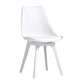 Nordic Style Armless Chair Plastic Upholstered Side Chair 16"x16"x32.6" Clearhalo 'Dining Chairs' 'Dining Tables & Seating' 'dining_chair' 'Furniture' 'furniture_dining_chair' 'Kitchen & Dining Furniture' 1200x1200_dc13ce77-adac-4ab3-935b-f95c9c65be96