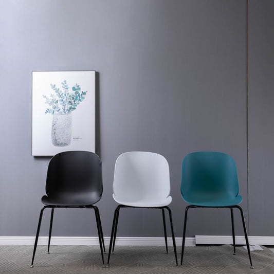 Home Scandinavian Side Chair Wingback Plastic Dining Room Chair with Black Legs Clearhalo ' kitchen&dining_furn' 'Dining Chairs' 'Dining Tables & Seating' 'dining_chair' 'furn' 'furn_dining_chair' 'Furniture' 'furniture_dining_chair' 'Kitchen & Dining Furniture' 'kitchen' 1200x1200_dc15c4ea-5b3f-4647-b4e8-4b215fe58da3