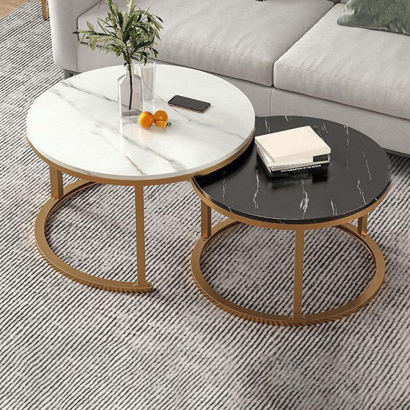Slate Nesting Coffee Table Set No Distressing Round Coffee Table Set Clearhalo 'Coffee & Accent Tables' 'Coffee Tables' 'coffee_tables' 'furn' 'furn_coffee_tables' 'Furniture' 'Living Room Furniture' 1200x1200_dc162201-0f6f-4907-8518-1dfc8d782129