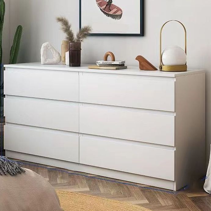Modern Bedroom Dresser White Wooden Storage Chest with Drawers Clearhalo 'Bedroom Furniture' 'Dressers & Chests' 'dressers_chests' 'furn' 'furn_dressers_chests' 'Furniture' 1200x1200_dc182c09-3ce9-4e23-9903-f5da2fa529f7