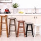 Dining Room Simple Style Wood Barstool Wood 4 Legs Bar Stool with Pedal
