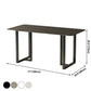Industrial Kitchen Dining Table Sintered Stone Rectangle Dining Table with Double Pedestal Bases Clearhalo ' dining_table' 'Dining Tables & Seating' 'Dining Tables' 'furn' 'furn_dining_table' 'Furniture' 'furniture_dining_table' 'Kitchen & Dining Furniture' 'kitchen&dining_furn' 'kitchen' 'kitchen_dining_table' 1200x1200_dc1a708f-50ca-498f-bbcd-1558ab061938