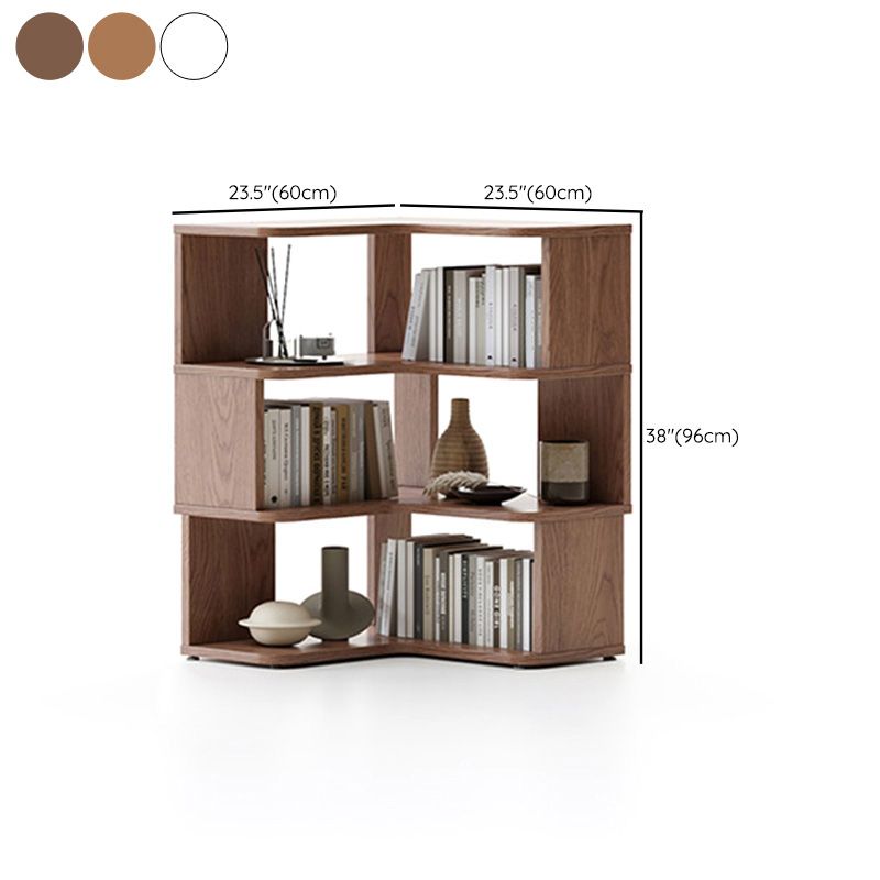 Libreria scandinavana aperta con scaffali per l'home office