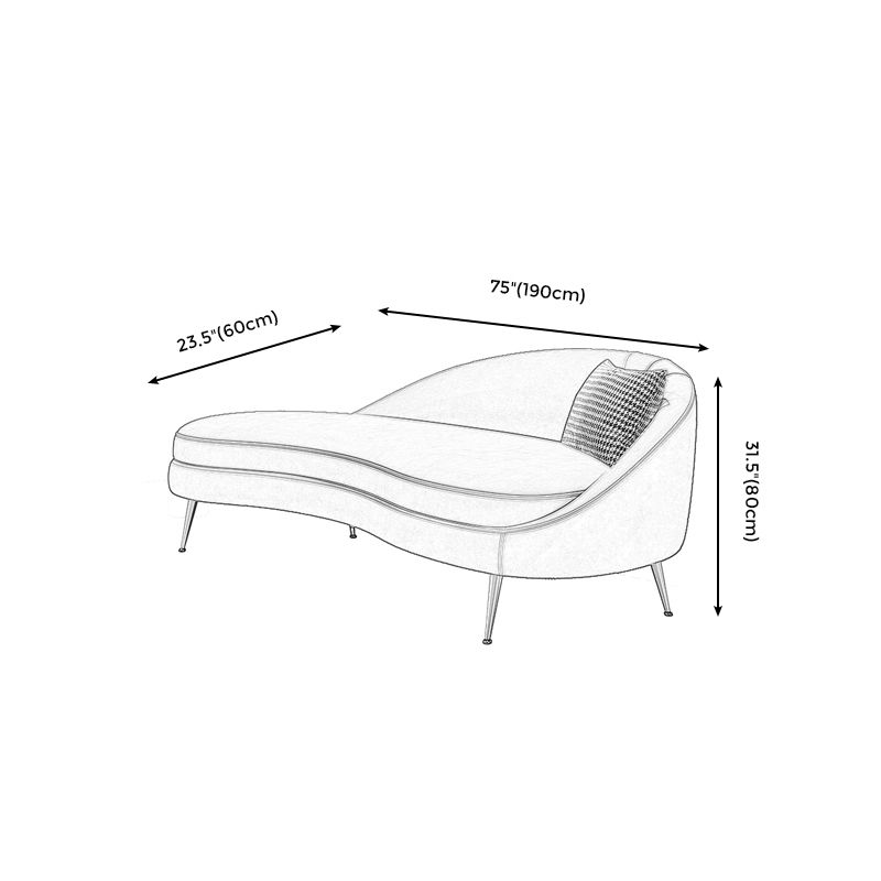 Glam Velvet 4-seat Sofa Curved Tight Back 74.80"W Sofa for Living Room Clearhalo 'furn' 'furn_sofas' 'Furniture' 'furniture_sofas' 'kitchen' 'kitchen_sofas' 'Living Room Furniture' 'Sofa' 'sofas' 1200x1200_dc1d6a29-22ce-42d2-b34f-2cd98681cac3