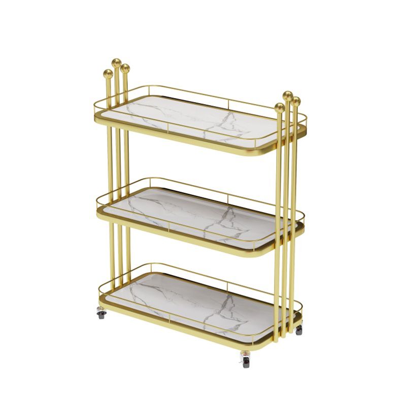 Open Storage Prep Table Modern Dining Room Rectangular Prep Table