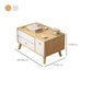 Scandinavian 1-Drawer Wooden Flip-top Dressing Vanity Make-up Table