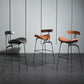 Modern Armless Backrest Counter Stool Iron Milk Tea Shop Bar Stool with Cushion and Pedal Clearhalo 'Bar Furniture' 'Bar Stools' 'bar_stools' 'furn' 'furn_bar_stools' 'furniture_bar_stools' 'Kitchen & Dining Furniture' 'kitchen&dining_furn' 'kitchen' 'kitchen_furn' Furniture' 1200x1200_dc1e5136-651d-46a0-99f0-dc3a6546cb0d