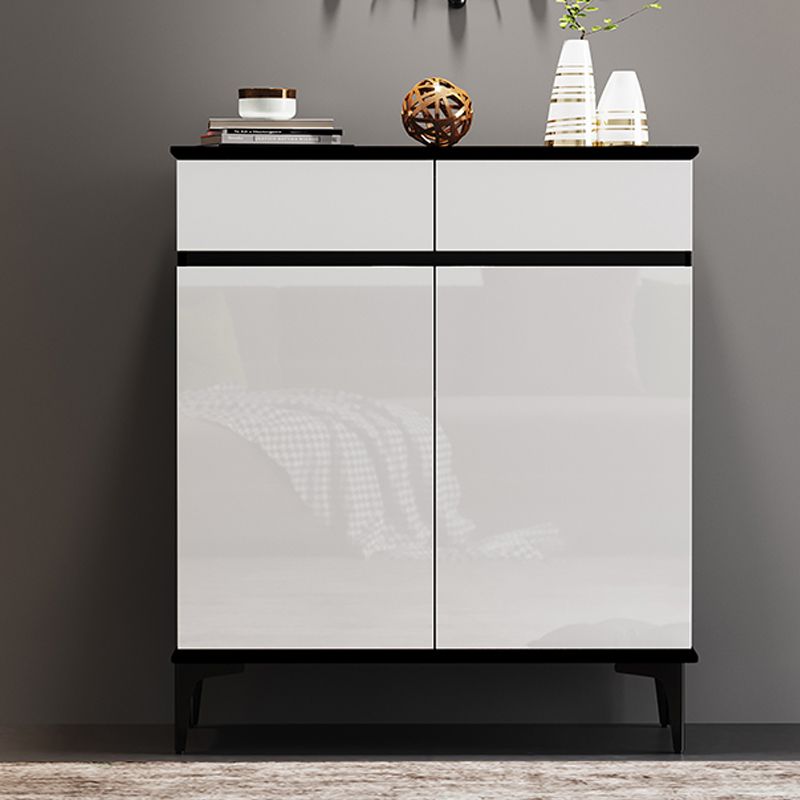 Moderno moderno moderno 39,4 "2/34 - cassetto grigio e nero armadio