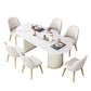 Modern Standard Oval Dining Table Sintered Stone Dining Table for Kitchen Clearhalo ' dining_table' 'Dining Tables & Seating' 'Dining Tables' 'furn' 'furn_dining_table' 'Furniture' 'furniture_dining_table' 'Kitchen & Dining Furniture' 'kitchen&dining_furn' 'kitchen' 'kitchen_dining_table' 1200x1200_dc1ec654-4dfe-4dfd-9837-f40154603dc5
