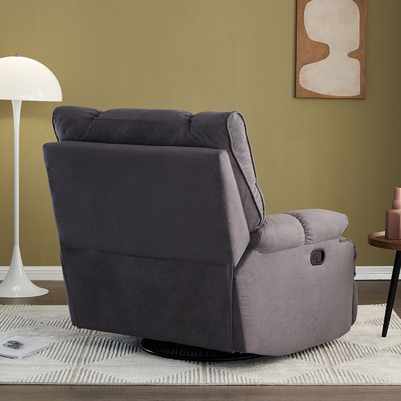 Traditional Fabric Reclining Chair Manual Rocking Recliner with Independent Foot Clearhalo 'Chairs & Seating' 'furn' 'furn_recliners' 'Furniture' 'Living Room Furniture' 'Recliners' 1200x1200_dc203dcd-5406-4177-8d14-45da33118987