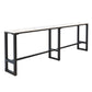 Glam Rectangle Bar Table Set 1/4/7 Pcs Iron Frame Bar Table and Upholstered Stools Clearhalo 'Bar Furniture' 'furn' 'furn_home_bar_bar_sets' 'Furniture' 'Home Bars & Bar Sets' 'home_bar_bar_sets' 'Kitchen & Dining Furniture' 1200x1200_dc20741e-ec0d-4eba-a55b-8fcdcd0d04bd