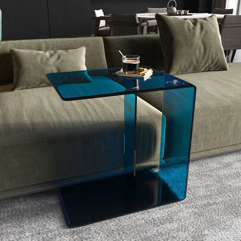 21"H Glam Corner Table Acrylic Square Accent Side Table for Living Room Clearhalo 'Coffee & Accent Tables' 'End & Side Tables' 'end_side_tables' 'furn' 'furn_end_side_tables' 'Furniture' 'Living Room Furniture' 1200x1200_dc21023a-ff94-4ea0-8f15-6ca84b719178