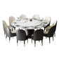 Round Pedestal Dining Site Table Traditional Luxury Dining Table for Indoor Clearhalo ' dining_table' 'Dining Tables & Seating' 'Dining Tables' 'furn' 'furn_dining_table' 'Furniture' 'furniture_dining_table' 'Kitchen & Dining Furniture' 'kitchen&dining_furn' 'kitchen' 'kitchen_dining_table' 1200x1200_dc21d1cf-75a4-4030-85fa-f39f44ced120