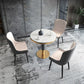 1/2/3/4/5 Pcs Metal Modern Dining Set with Round Dining Table Dinette Set Clearhalo 'Dining Room Sets' 'Dining Tables & Seating' 'dining_room_set' 'furn' 'furn_dining_room_set' 'Furniture' 'furniture_dining_room_set' 'Kitchen & Dining Furniture' 'kitchen&dining_furn' 'kitchen' 1200x1200_dc23308b-08f1-41fa-afae-27e50d125aa1