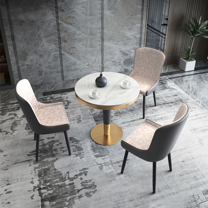 1/2/3/4/5 Pcs Metal Modern Dining Set with Round Dining Table Dinette Set Clearhalo 'Dining Room Sets' 'Dining Tables & Seating' 'dining_room_set' 'furn' 'furn_dining_room_set' 'Furniture' 'furniture_dining_room_set' 'Kitchen & Dining Furniture' 'kitchen&dining_furn' 'kitchen' 1200x1200_dc23308b-08f1-41fa-afae-27e50d125aa1