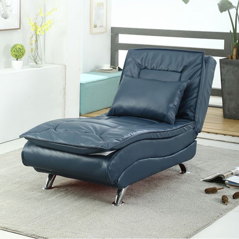 Modern Cushioned Chaise Lounge Armless Chaise for Bedroom and Living Room