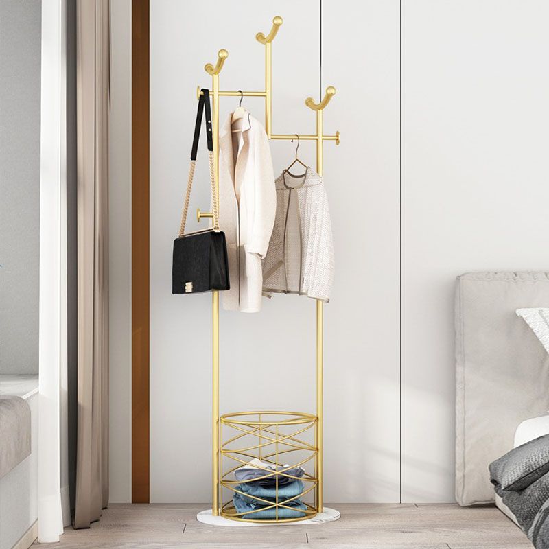 Wunderschöner Kleiderregalkorb Aufbewahrung Metallbedeckung mit Kleiderhaken