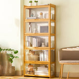 27.6" W Rectangle Accent Cabinet, Contemporary Chest in Natural/Gray Clearhalo 'Cabinets & Chests' 'cabinets_chests' 'furn' 'furn_cabinets_chests' 'Furniture' 'Living Room Furniture' 1200x1200_dc299bee-3d39-45cb-b930-a4a7ba6170c7